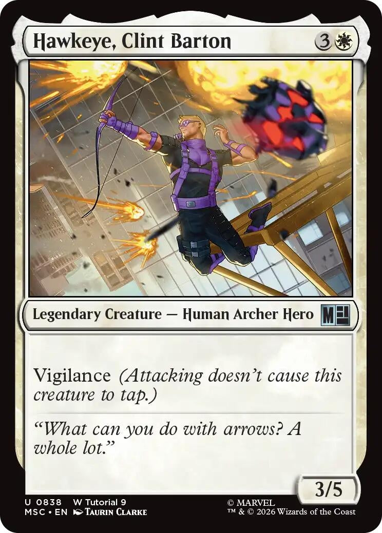 Image for Hawkeye, Clint Barton (0838) (838) [Commander: Marvel Super Heroes] - Magic: The Gathering