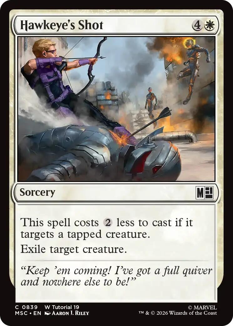 Image for Hawkeye's Shot (0839) (839) [Commander: Marvel Super Heroes] - Magic: The Gathering
