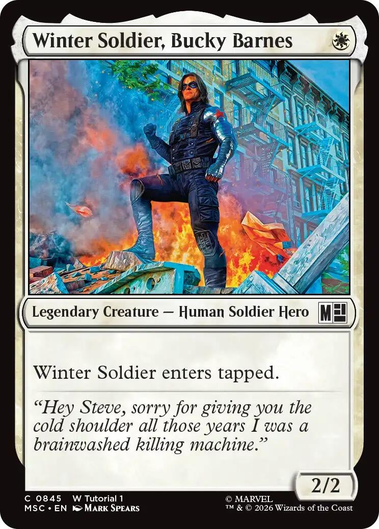 Image for Winter Soldier, Bucky Barnes (0845) (845) [Commander: Marvel Super Heroes] - Magic: The Gathering