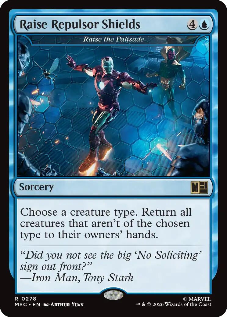 Image for Raise Repulsor Shields - Raise the Palisade (278) [Commander: Marvel Super Heroes] - Magic: The Gathering