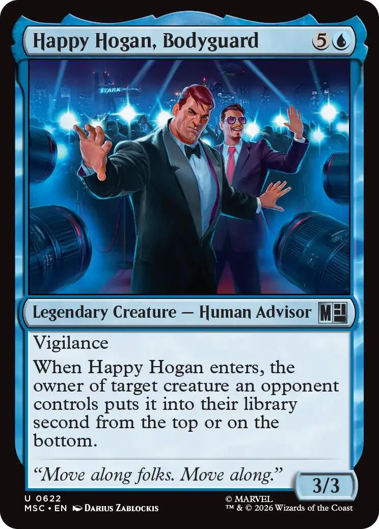 Image for Happy Hogan, Bodyguard (622) [Commander: Marvel Super Heroes] - Magic: The Gathering