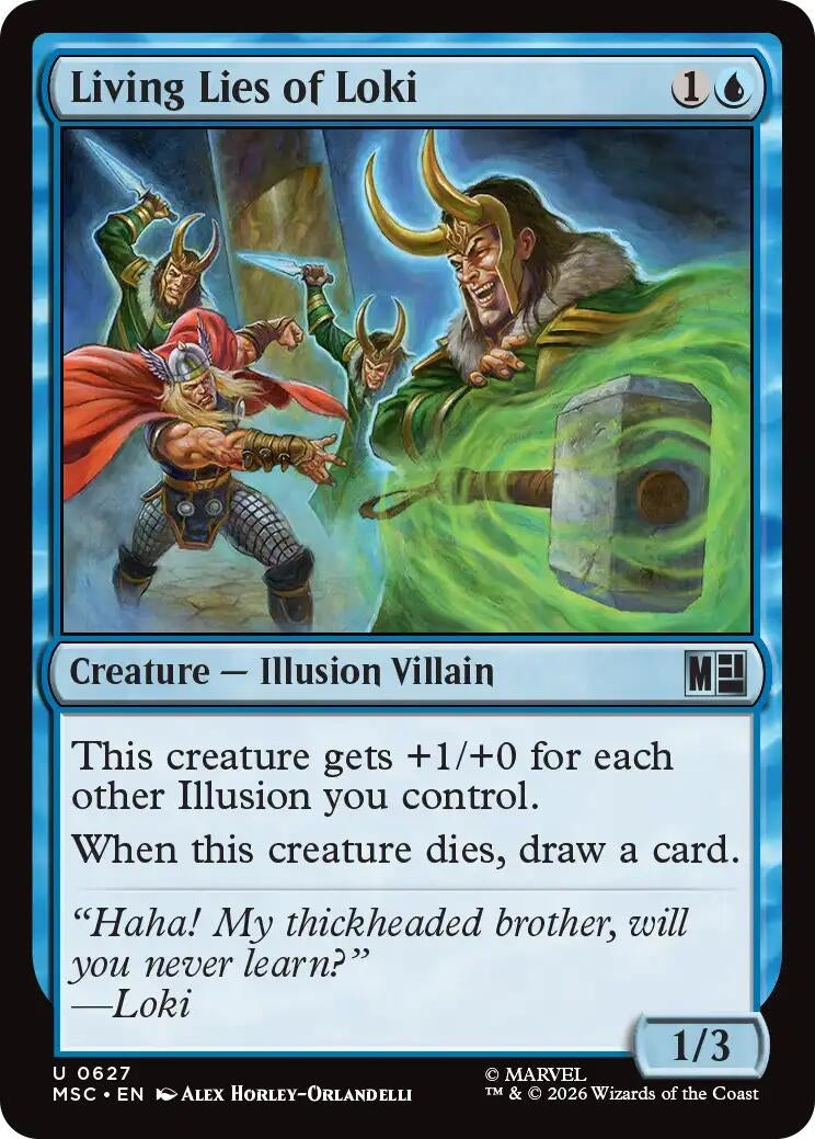 Image for Living Lies of Loki (627) [Commander: Marvel Super Heroes] - Magic: The Gathering