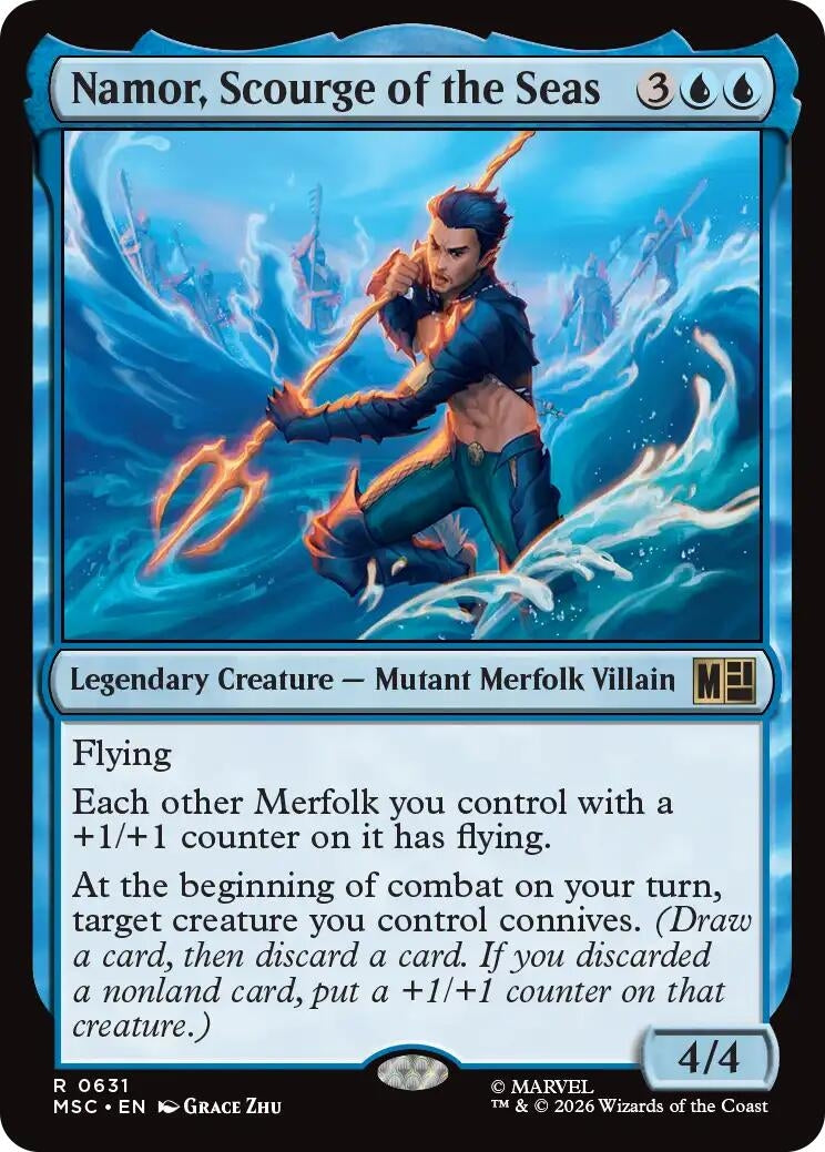 Image for Namor, Scourge of the Seas (631) [Commander: Marvel Super Heroes] - Magic: The Gathering