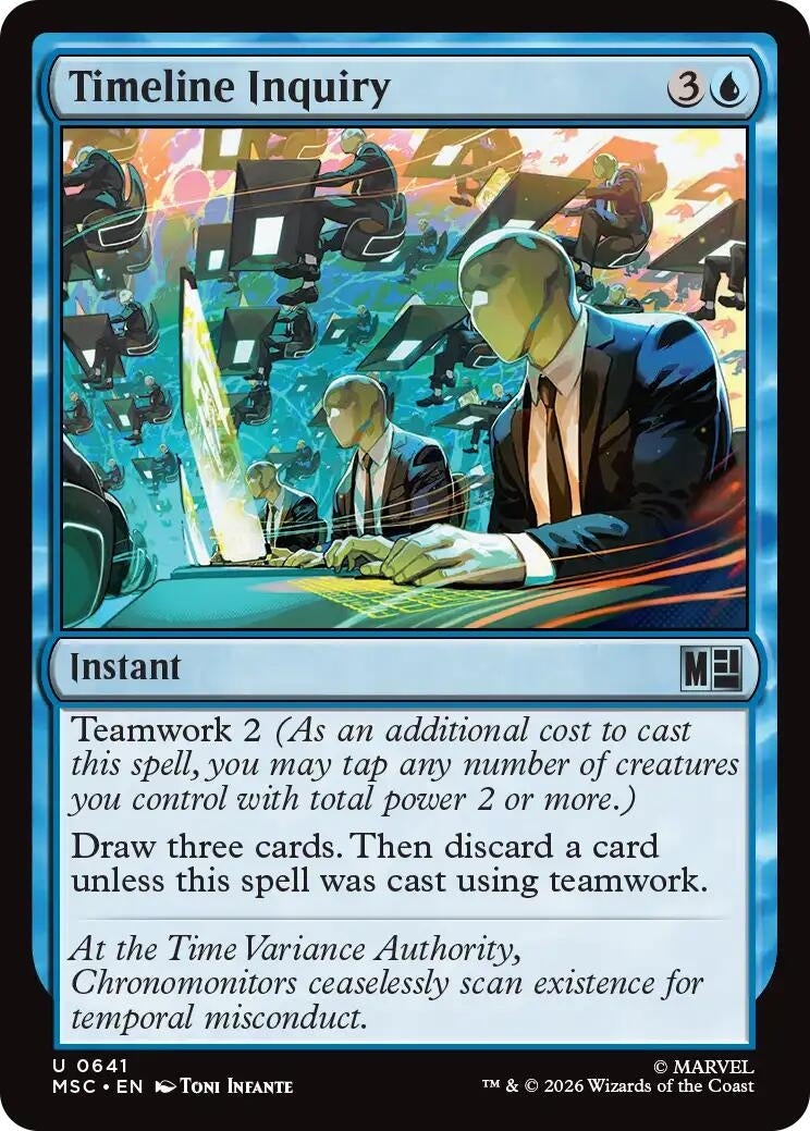 Image for Timeline Inquiry (641) [Commander: Marvel Super Heroes] - Magic: The Gathering
