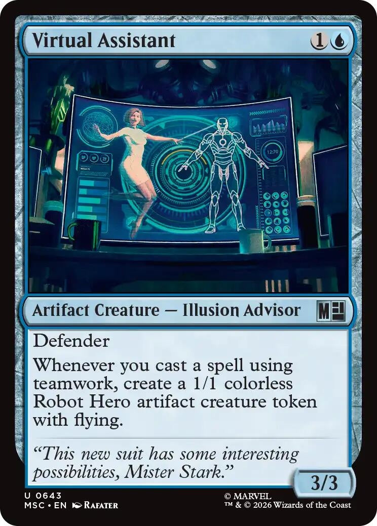 Image for Virtual Assistant (643) [Commander: Marvel Super Heroes] - Magic: The Gathering