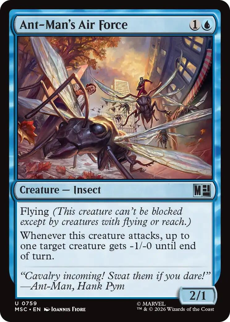 Image for Ant-Man's Air Force (759) [Commander: Marvel Super Heroes] - Magic: The Gathering