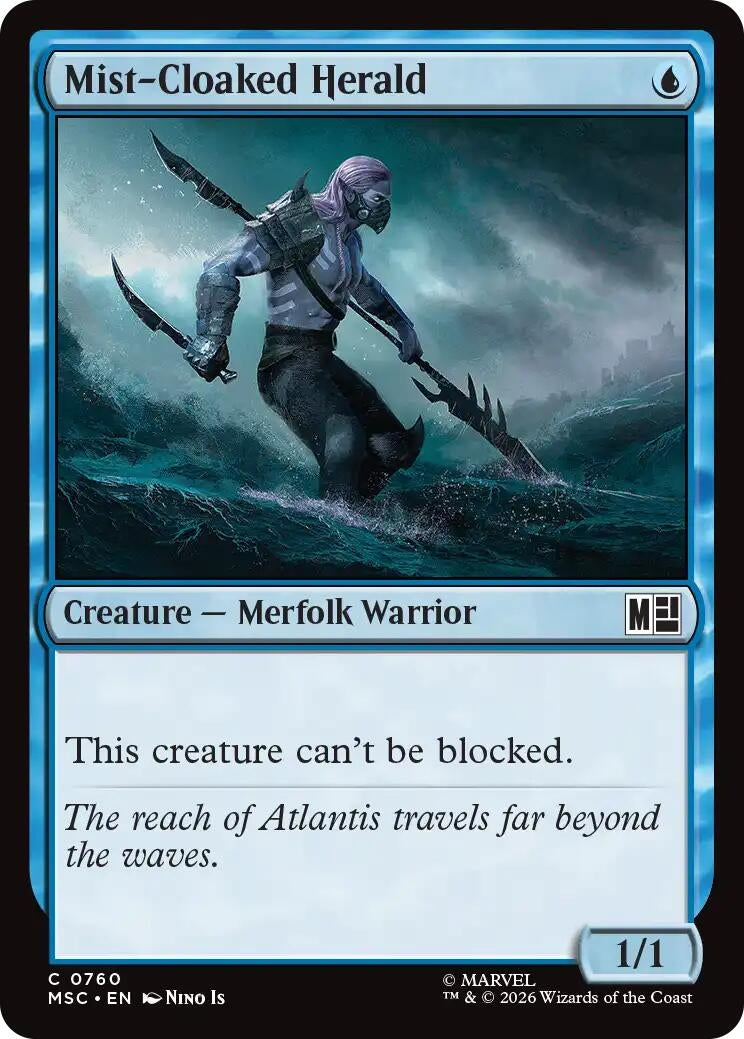 Image for Mist-Cloaked Herald (760) [Commander: Marvel Super Heroes] - Magic: The Gathering