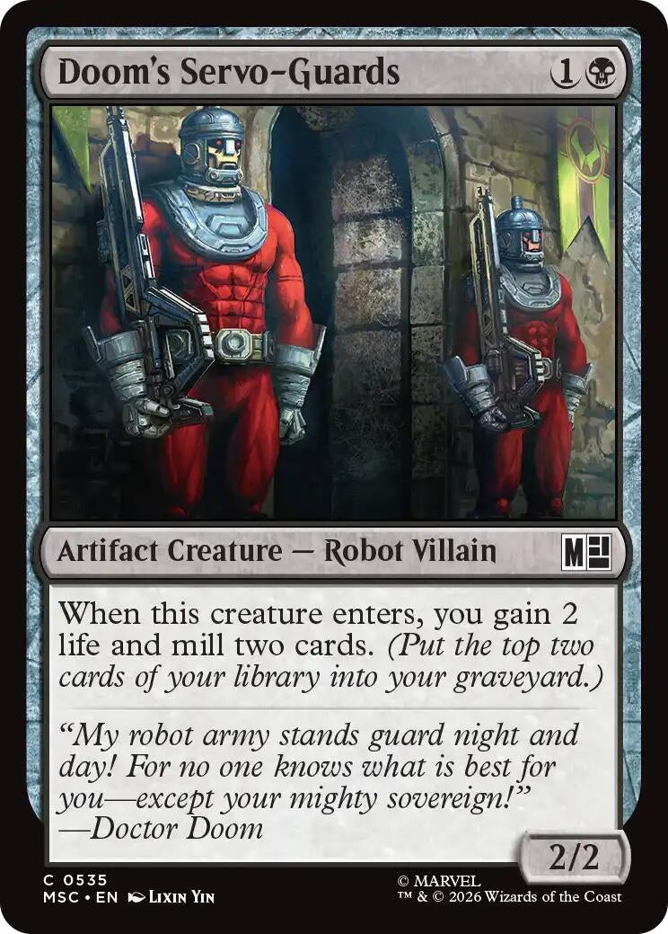 Image for Doom's Servo-Guards (535) [Commander: Marvel Super Heroes] - Magic: The Gathering