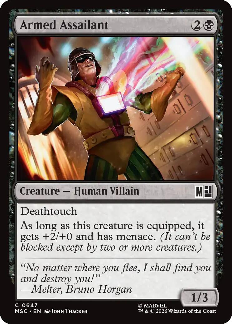 Image for Armed Assailant (647) [Commander: Marvel Super Heroes] - Magic: The Gathering