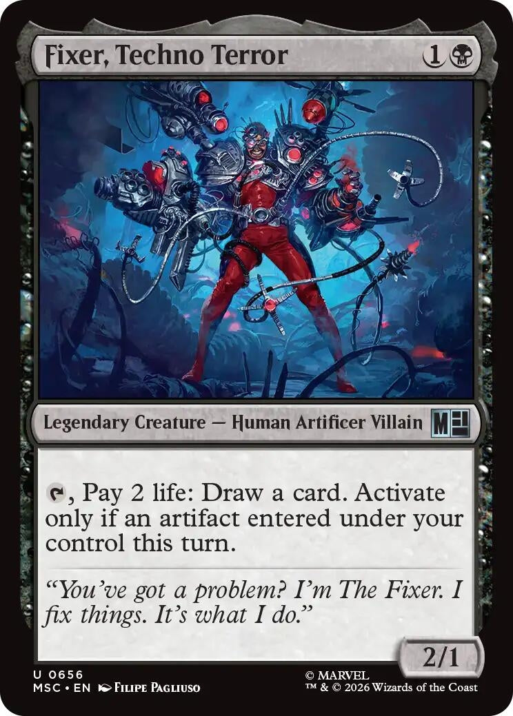 Image for Fixer, Techno Terror (656) [Commander: Marvel Super Heroes] - Magic: The Gathering