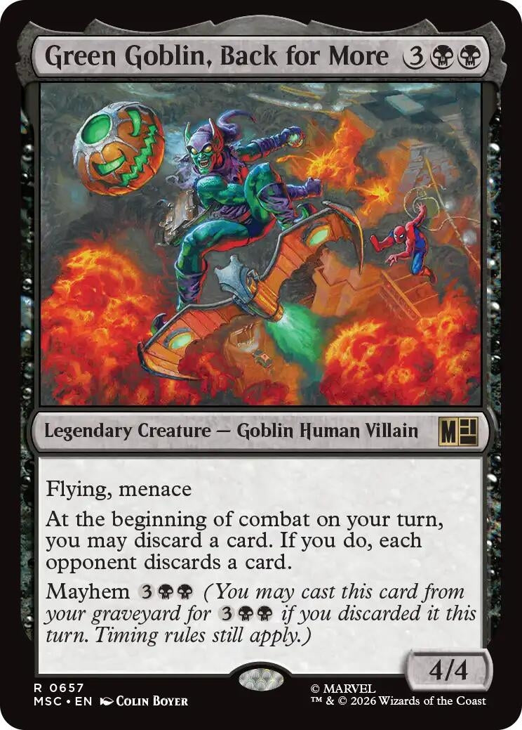 Image for Green Goblin, Back for More (657) [Commander: Marvel Super Heroes] - Magic: The Gathering