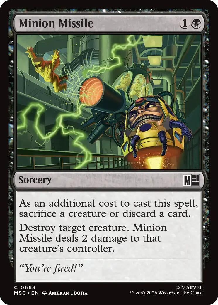 Image for Minion Missile (663) [Commander: Marvel Super Heroes] - Magic: The Gathering
