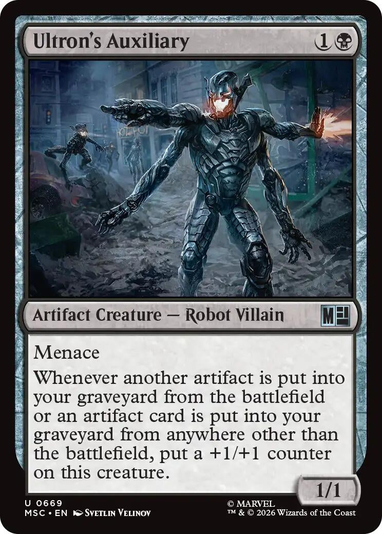 Image for Ultron's Auxiliary (669) [Commander: Marvel Super Heroes] - Magic: The Gathering