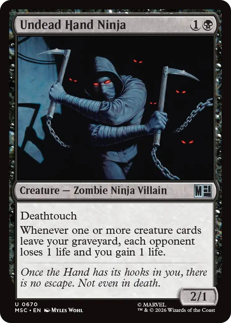 Image for Undead Hand Ninja (670) [Commander: Marvel Super Heroes] - Magic: The Gathering