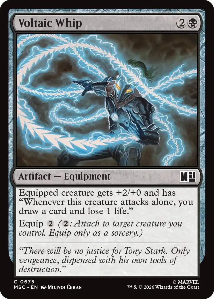Image for Voltaic Whip (675) [Commander: Marvel Super Heroes] - Magic: The Gathering