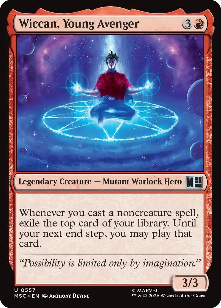 Image for Wiccan, Young Avenger (557) [Commander: Marvel Super Heroes] - Magic: The Gathering