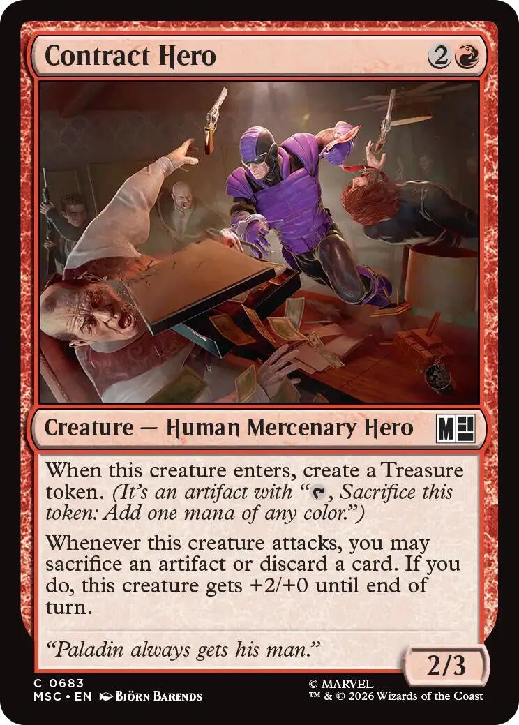 Image for Contract Hero (683) [Commander: Marvel Super Heroes] - Magic: The Gathering