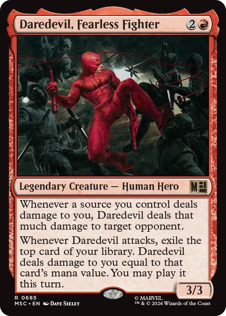 Image for Daredevil, Fearless Fighter (685) [Commander: Marvel Super Heroes] - Magic: The Gathering