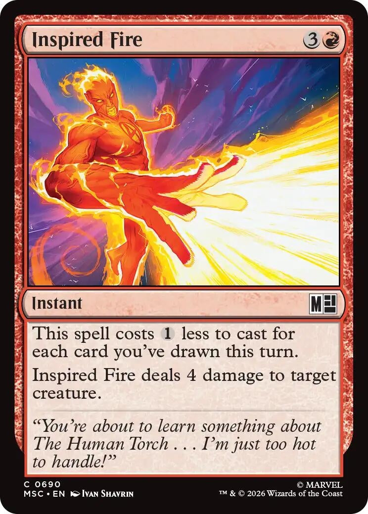 Image for Inspired Fire (690) [Commander: Marvel Super Heroes] - Magic: The Gathering