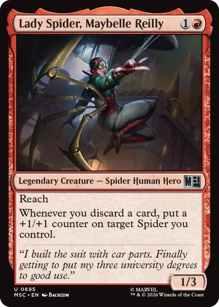 Image for Lady Spider, Maybelle Reilly (695) [Commander: Marvel Super Heroes] - Magic: The Gathering