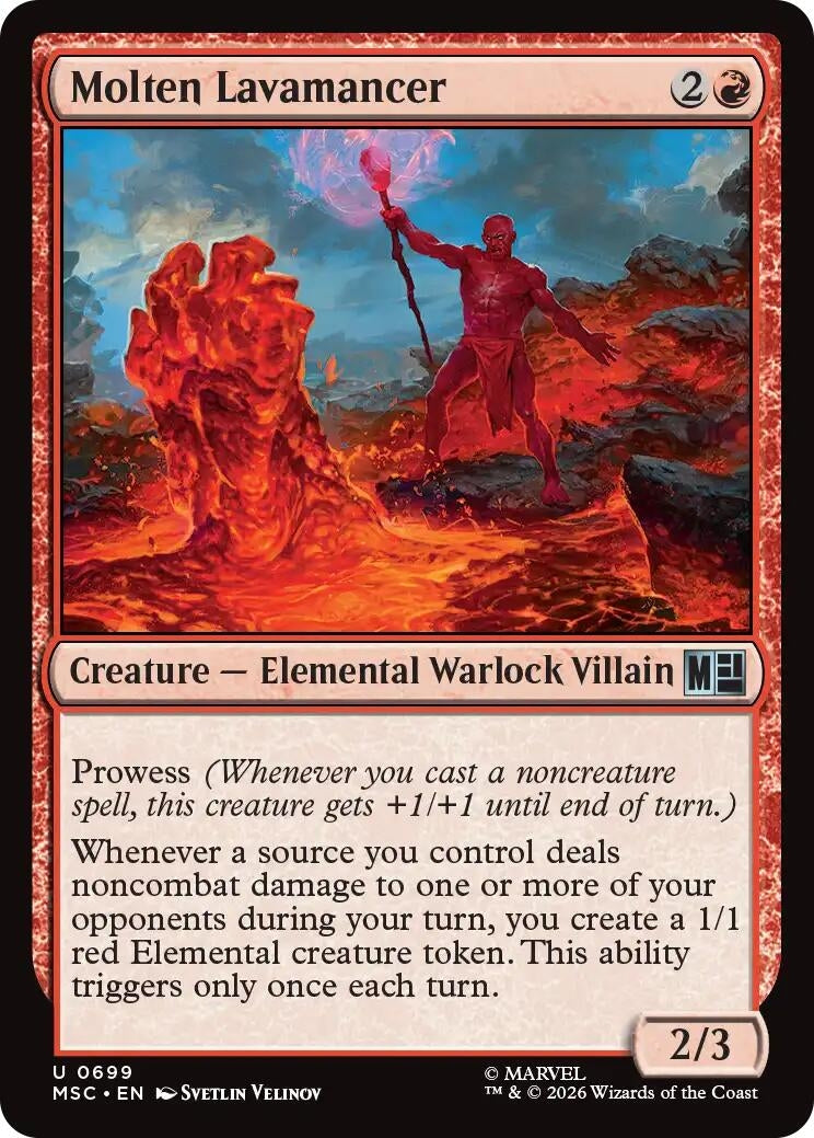 Image for Molten Lavamancer (699) [Commander: Marvel Super Heroes] - Magic: The Gathering