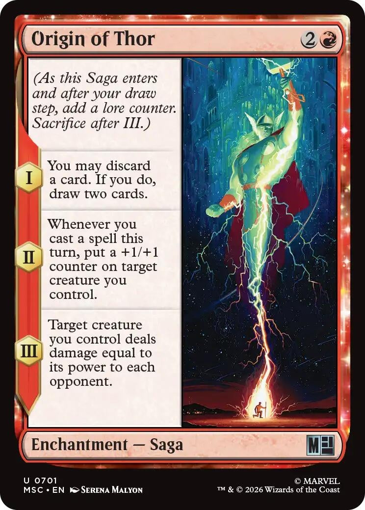 Image for Origin of Thor (701) [Commander: Marvel Super Heroes] - Magic: The Gathering