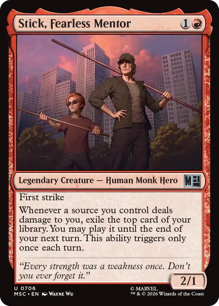 Image for Stick, Fearless Mentor (706) [Commander: Marvel Super Heroes] - Magic: The Gathering