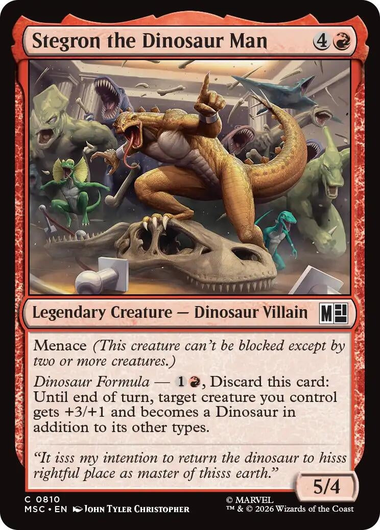Image for Stegron the Dinosaur Man (810) [Commander: Marvel Super Heroes] - Magic: The Gathering