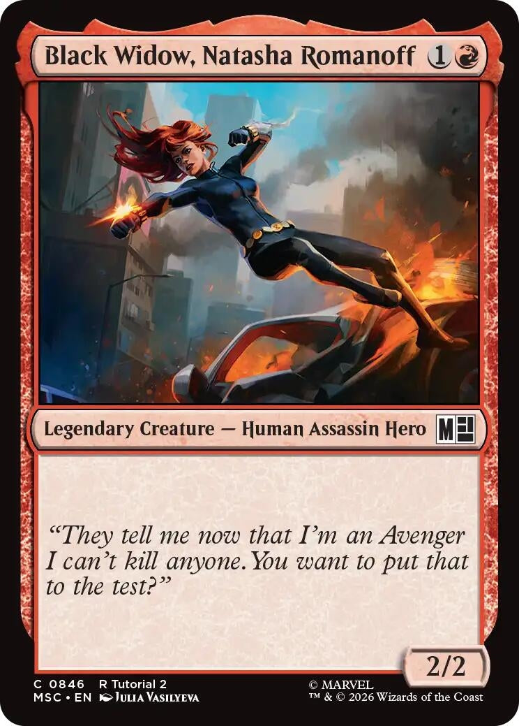 Image for Black Widow, Natasha Romanoff (0846) (846) [Commander: Marvel Super Heroes] - Magic: The Gathering