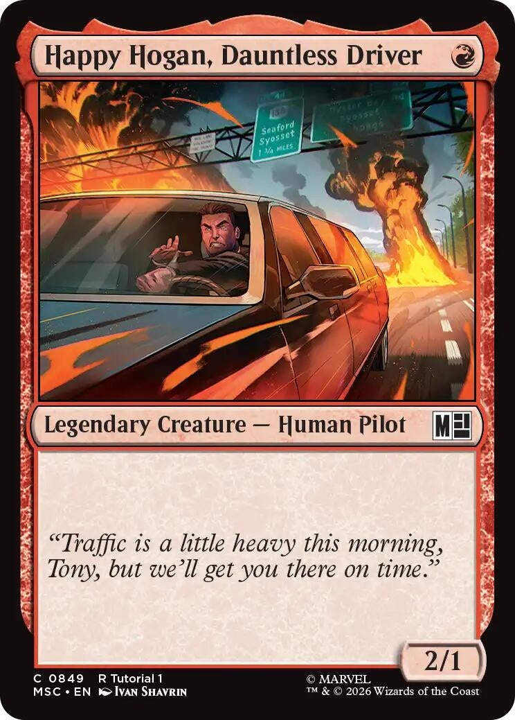 Image for Happy Hogan, Dauntless Driver (0849) (849) [Commander: Marvel Super Heroes] - Magic: The Gathering