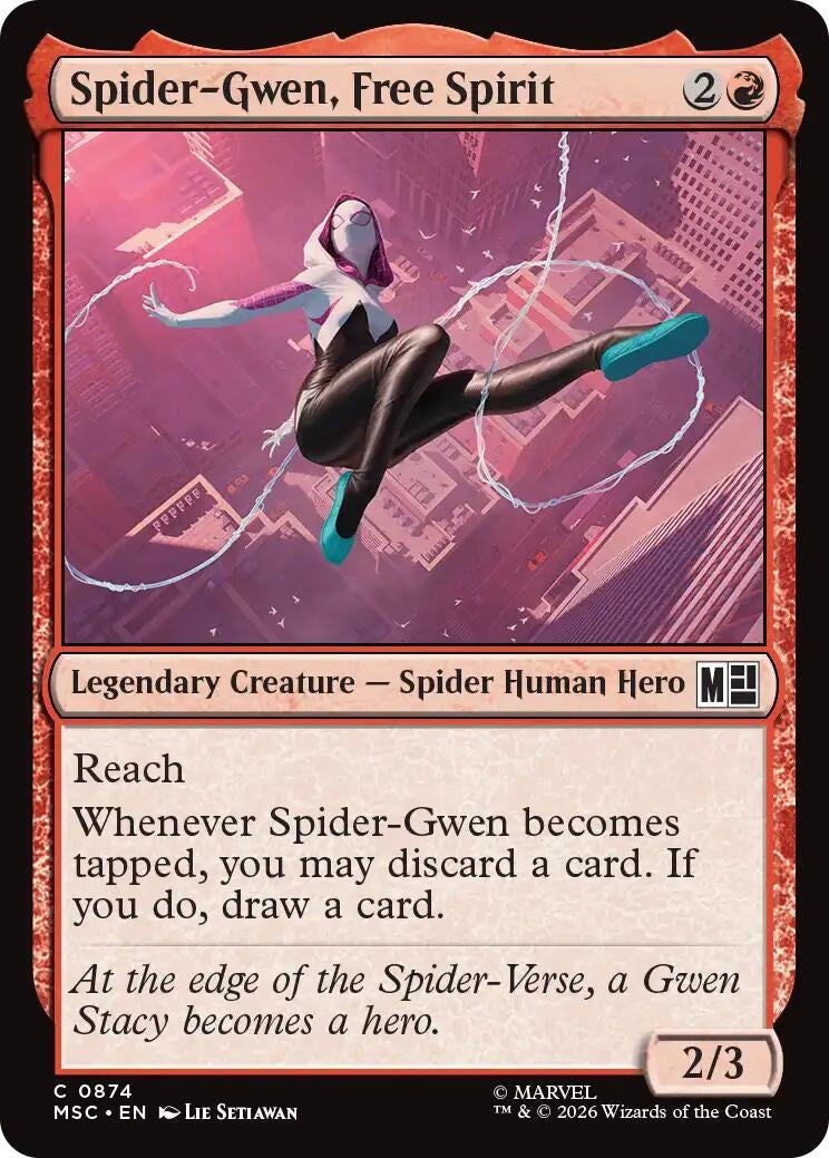 Image for Spider-Gwen, Free Spirit (874) [Commander: Marvel Super Heroes] - Magic: The Gathering