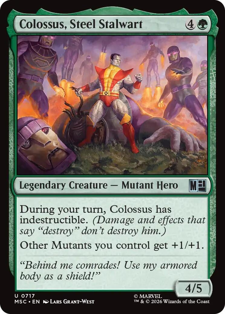 Image for Colossus, Steel Stalwart (717) [Commander: Marvel Super Heroes] - Magic: The Gathering