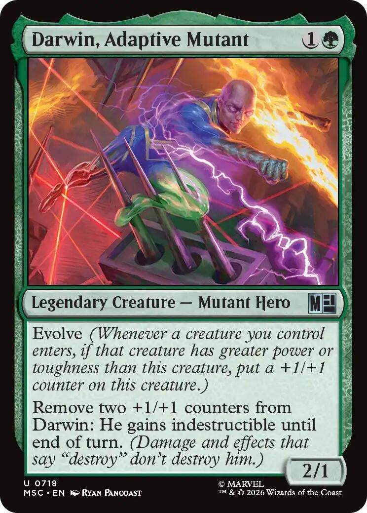 Image for Darwin, Adaptive Mutant (718) [Commander: Marvel Super Heroes] - Magic: The Gathering