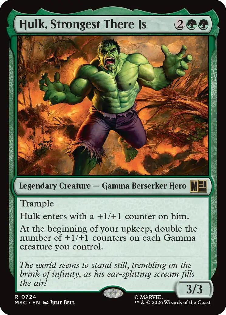 Image for Hulk, Strongest There Is (724) [Commander: Marvel Super Heroes] - Magic: The Gathering