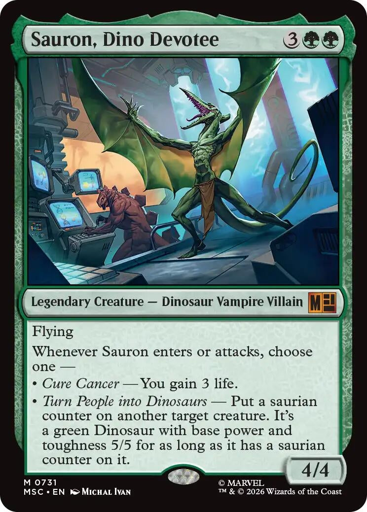 Image for Sauron, Dino Devoteee (731) [Commander: Marvel Super Heroes] - Magic: The Gathering