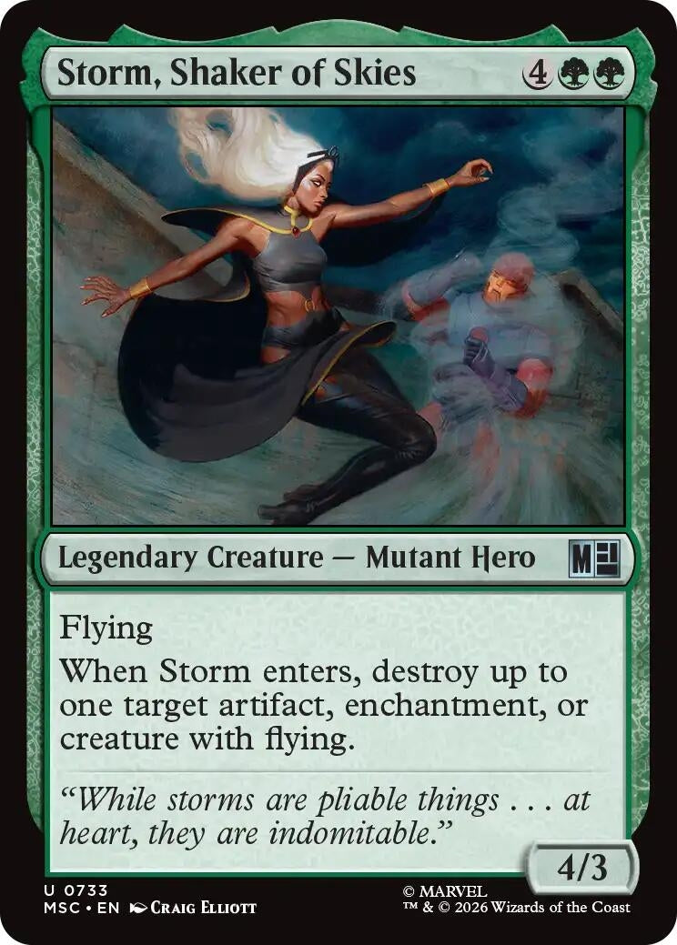 Image for Storm, Shaker of Skies (733) [Commander: Marvel Super Heroes] - Magic: The Gathering