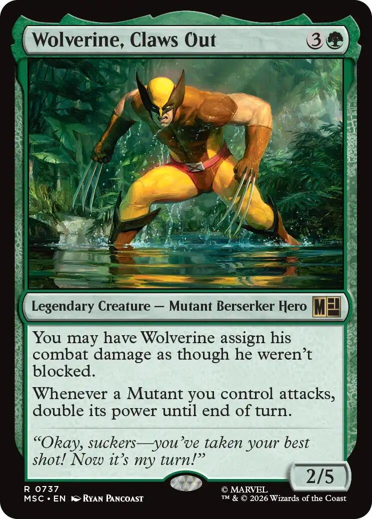 Image for Wolverine, Claws Out (737) [Commander: Marvel Super Heroes] - Magic: The Gathering