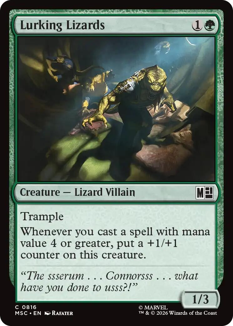 Image for Lurking Lizards (816) [Commander: Marvel Super Heroes] - Magic: The Gathering