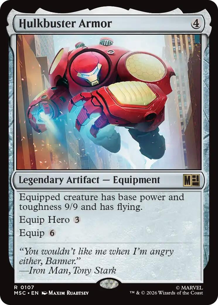 Image for Hulkbuster Armor (107) [Commander: Marvel Super Heroes] - Magic: The Gathering
