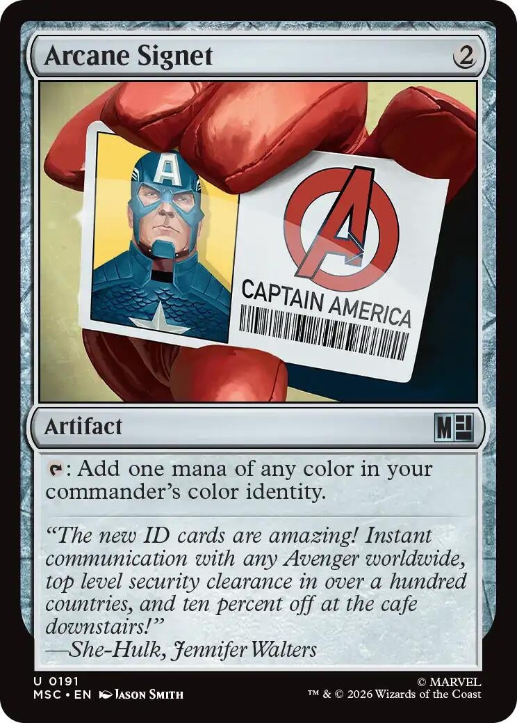 Image for Arcane Signet (0191) (191) [Commander: Marvel Super Heroes] - Magic: The Gathering