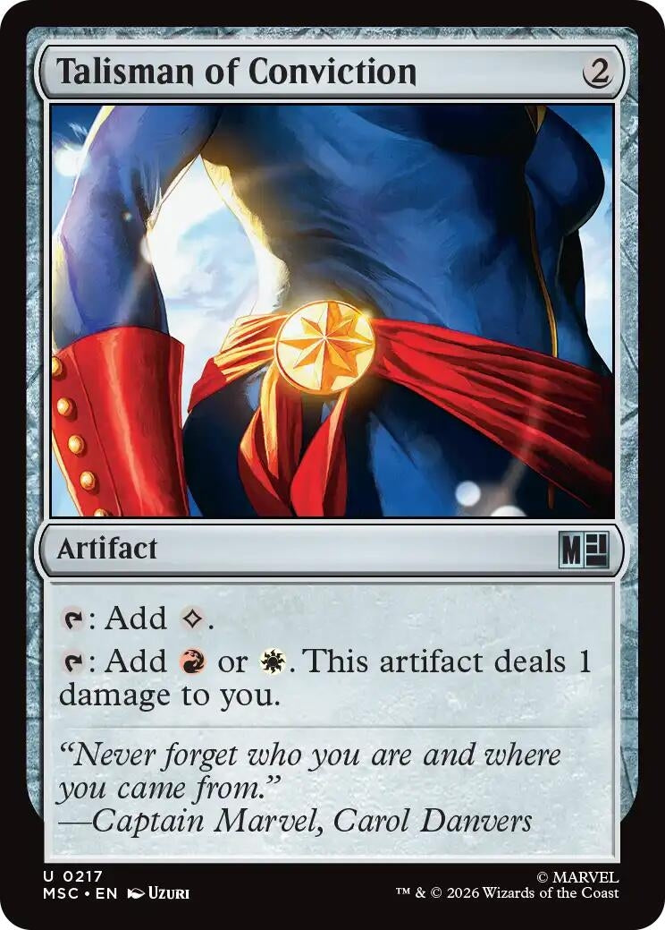 Image for Talisman of Conviction (217) [Commander: Marvel Super Heroes] - Magic: The Gathering