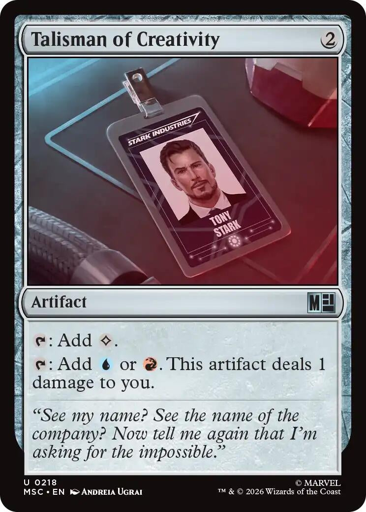 Image for Talisman of Creativity (218) [Commander: Marvel Super Heroes] - Magic: The Gathering