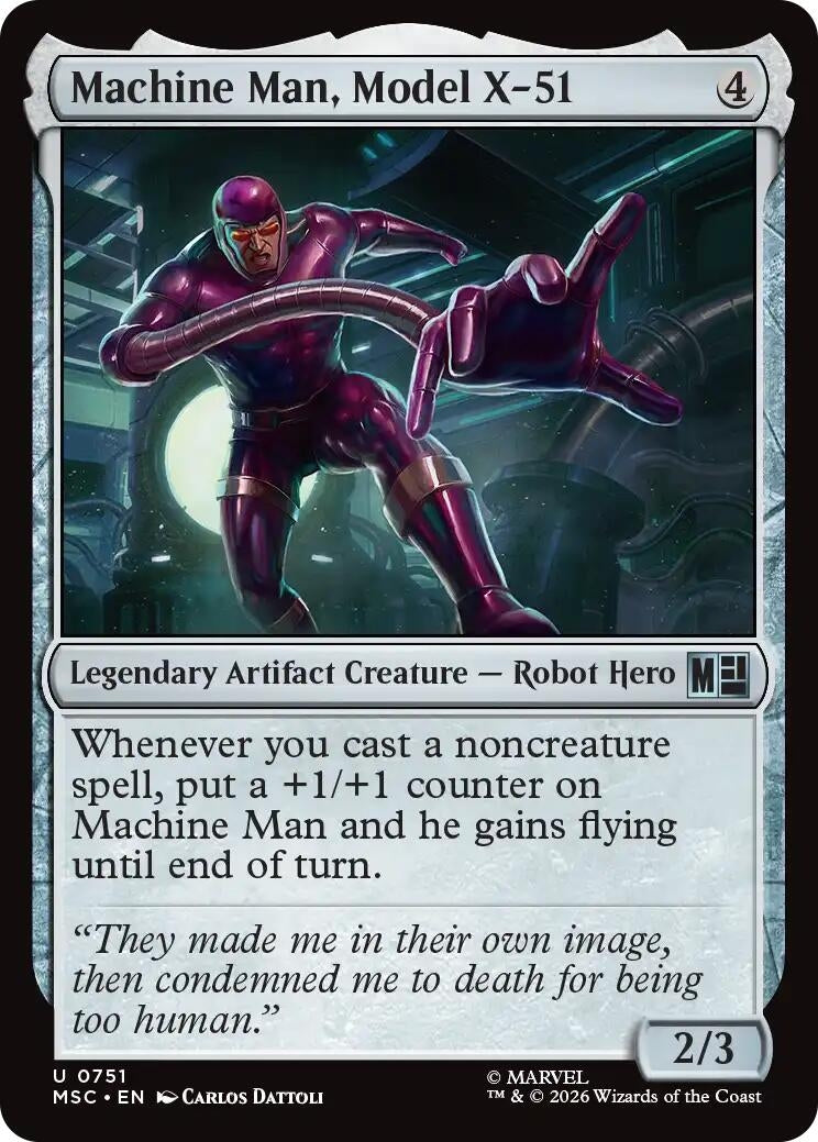 Image for Machine Man, Model X-51 (751) [Commander: Marvel Super Heroes] - Magic: The Gathering