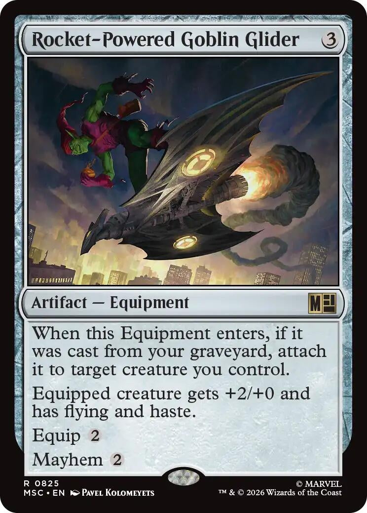 Image for Rocket-Powered Goblin Glider (825) [Commander: Marvel Super Heroes] - Magic: The Gathering