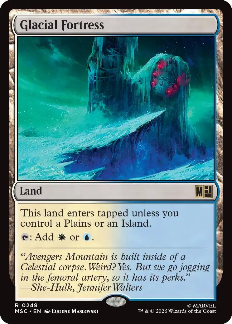 Image for Glacial Fortress (248) [Commander: Marvel Super Heroes] - Magic: The Gathering
