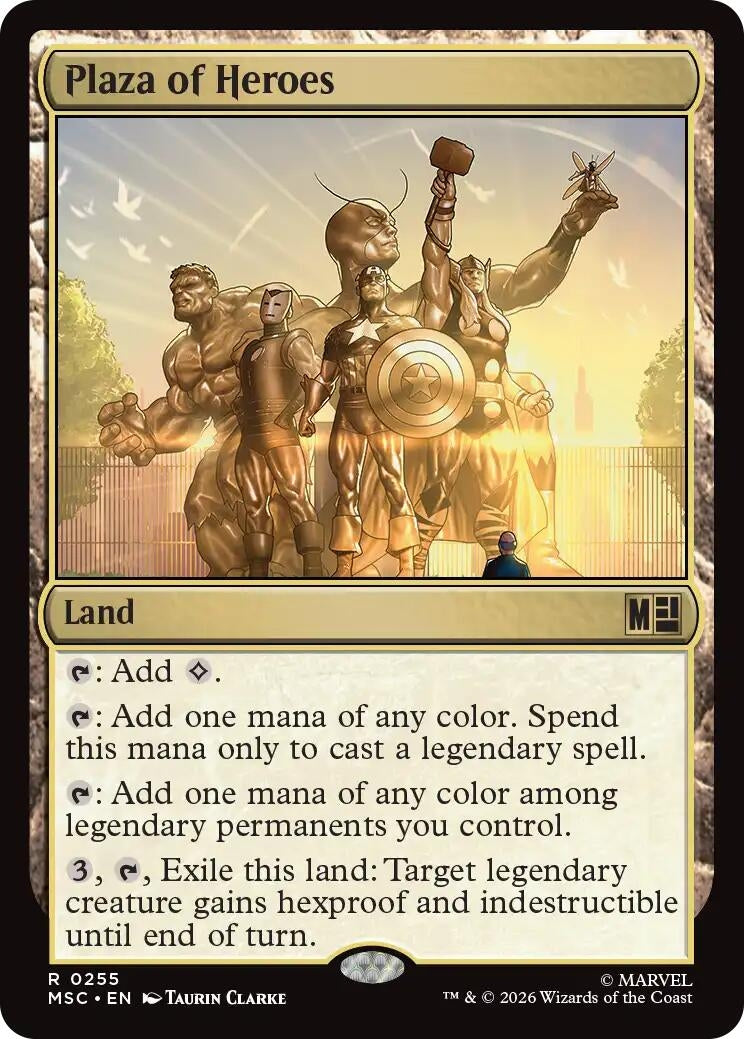 Image for Plaza of Heroes (255) [Commander: Marvel Super Heroes] - Magic: The Gathering