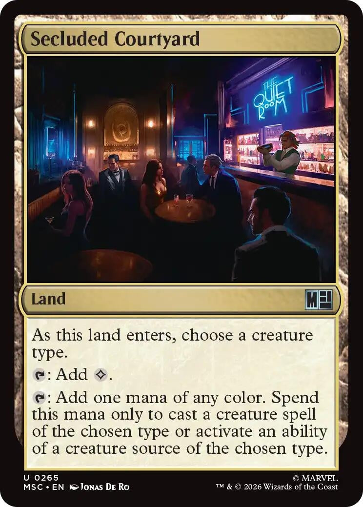Image for Secluded Courtyard (265) [Commander: Marvel Super Heroes] - Magic: The Gathering