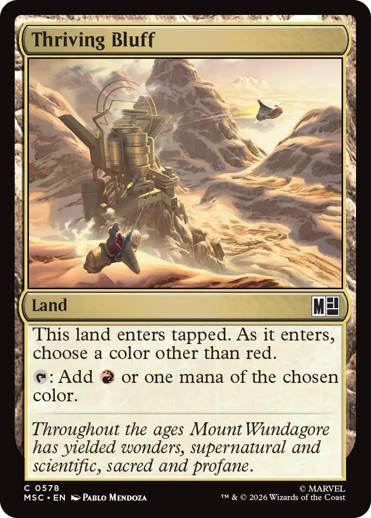 Image for Thriving Bluff (578) [Commander: Marvel Super Heroes] - Magic: The Gathering