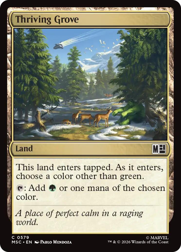 Image for Thriving Grove (579) [Commander: Marvel Super Heroes] - Magic: The Gathering
