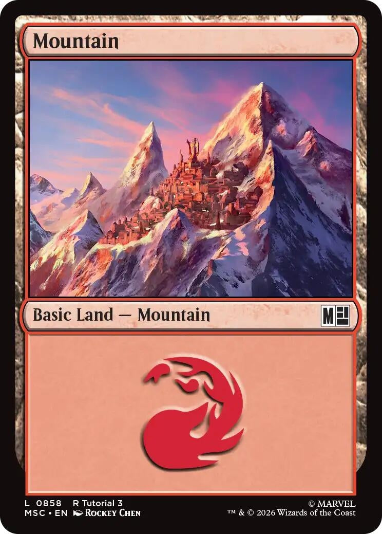 Image for Mountain (0858) (858) [Commander: Marvel Super Heroes] - Magic: The Gathering